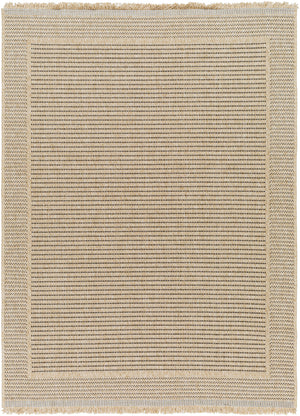 JEANNETTA Tapis Extérieur Aspect Jute - Tapis Bohème Extérieur et Intérieur, Terrasse, Balcon, Véranda, Salon, Cuisine - Beige, Noir