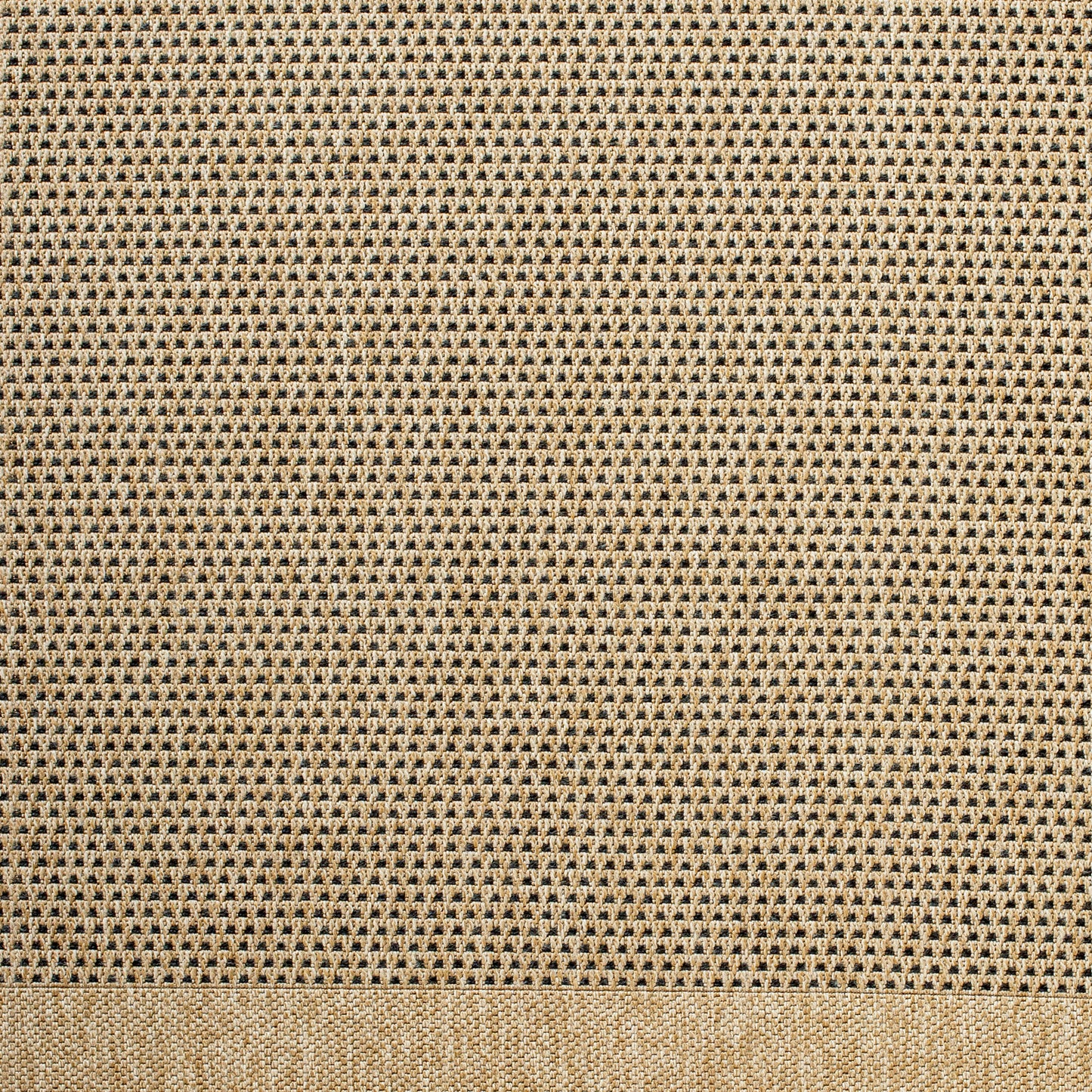 JESSICA Tapis Extérieur Aspect Jute - Tapis Bohème Extérieur et Intérieur, Terrasse, Balcon, Véranda, Salon, Cuisine - Beige, Noir