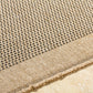 JESSICA Tapis Extérieur Aspect Jute - Tapis Bohème Extérieur et Intérieur, Terrasse, Balcon, Véranda, Salon, Cuisine - Beige, Noir