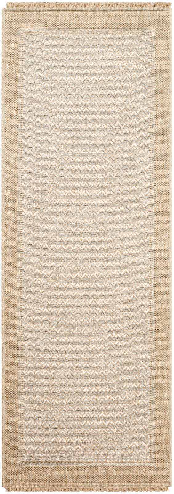 MARCHETTA Tapis Extérieur Aspect Jute - Tapis Bohème Extérieur et Intérieur, Terrasse, Balcon, Véranda, Patio, Salon, Cuisine - Beige