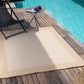 MARCHETTA Tapis Extérieur Aspect Jute - Tapis Bohème Extérieur et Intérieur, Terrasse, Balcon, Véranda, Patio, Salon, Cuisine - Beige