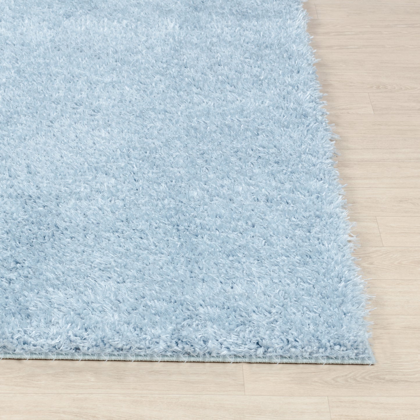 CHARON Tapis Shaggy - Tapis Moderne, Salon, Chambre - Tapis Uni à Poils Longs, Épais, Doux, Durable, Moelleux, Entretien Facile - Aqua