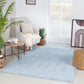 CHARON Tapis Shaggy - Tapis Moderne, Salon, Chambre - Tapis Uni à Poils Longs, Épais, Doux, Durable, Moelleux, Entretien Facile - Aqua