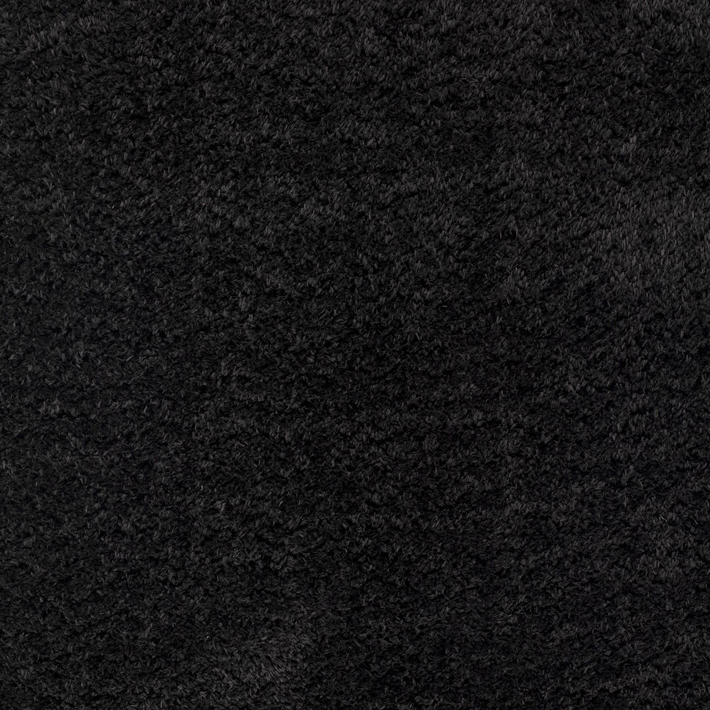 CHARON Tapis Shaggy - Tapis Moderne, Salon, Chambre - Tapis Uni à Poils Longs, Épais, Doux, Durable, Moelleux, Entretien Facile - Noir