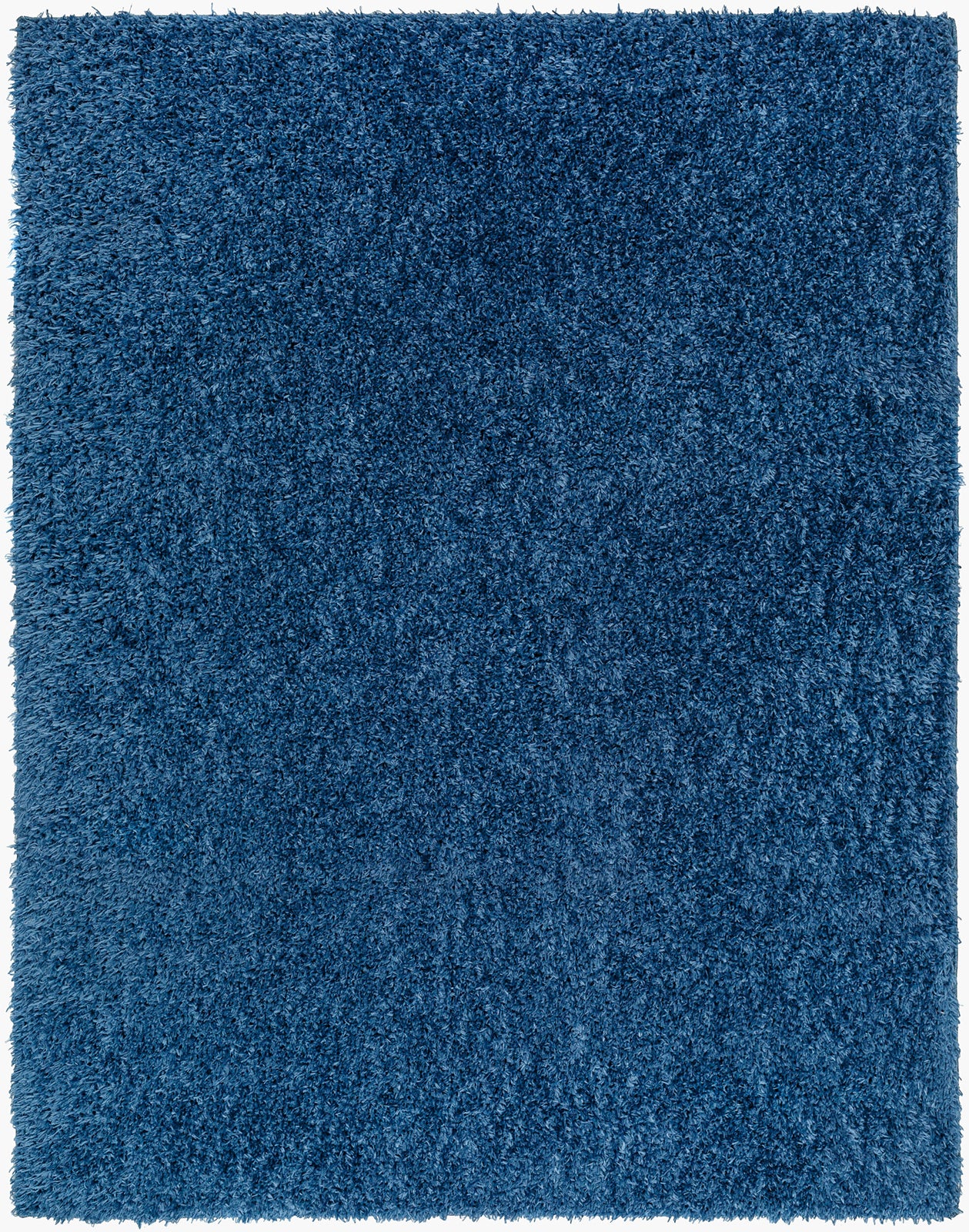 CHARON Tapis Shaggy - Tapis Moderne, Salon, Chambre - Tapis Uni à Poils Longs, Épais, Doux, Moelleux, Entretien Facile - Bleu Foncé