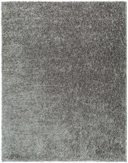 CHARON Tapis Shaggy - Tapis Moderne, Salon, Chambre - Tapis Uni à Poils Longs, Épais, Doux, Moelleux, Entretien Facile - Gris Foncé