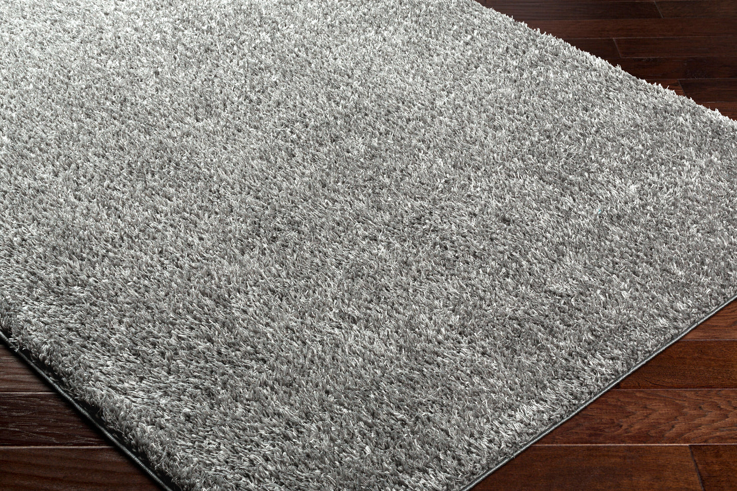 CHARON Tapis Shaggy - Tapis Moderne, Salon, Chambre - Tapis Uni à Poils Longs, Épais, Doux, Moelleux, Entretien Facile - Gris Foncé