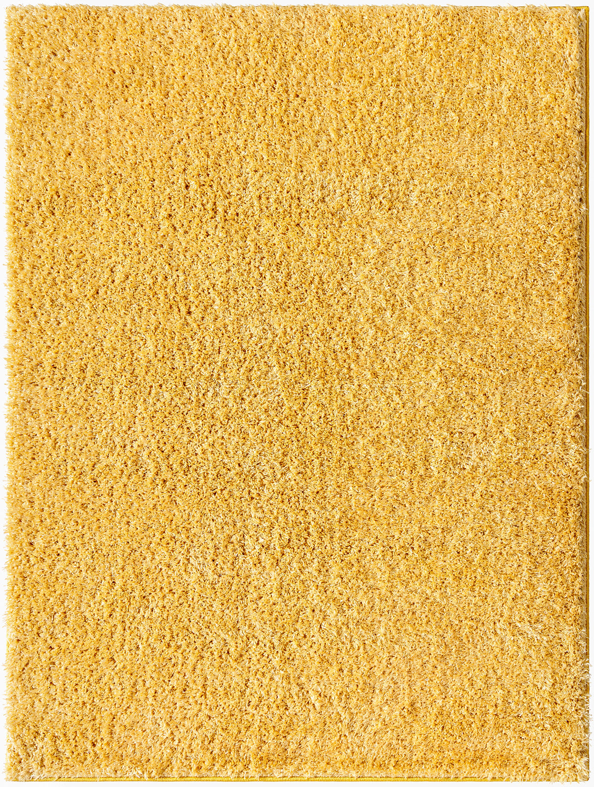 CHARON Tapis Shaggy - Tapis Moderne, Salon, Chambre - Tapis Uni à Poils Longs, Épais, Doux, Durable, Moelleux, Entretien Facile - Jaune