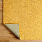 CHARON Tapis Shaggy - Tapis Moderne, Salon, Chambre - Tapis Uni à Poils Longs, Épais, Doux, Durable, Moelleux, Entretien Facile - Jaune