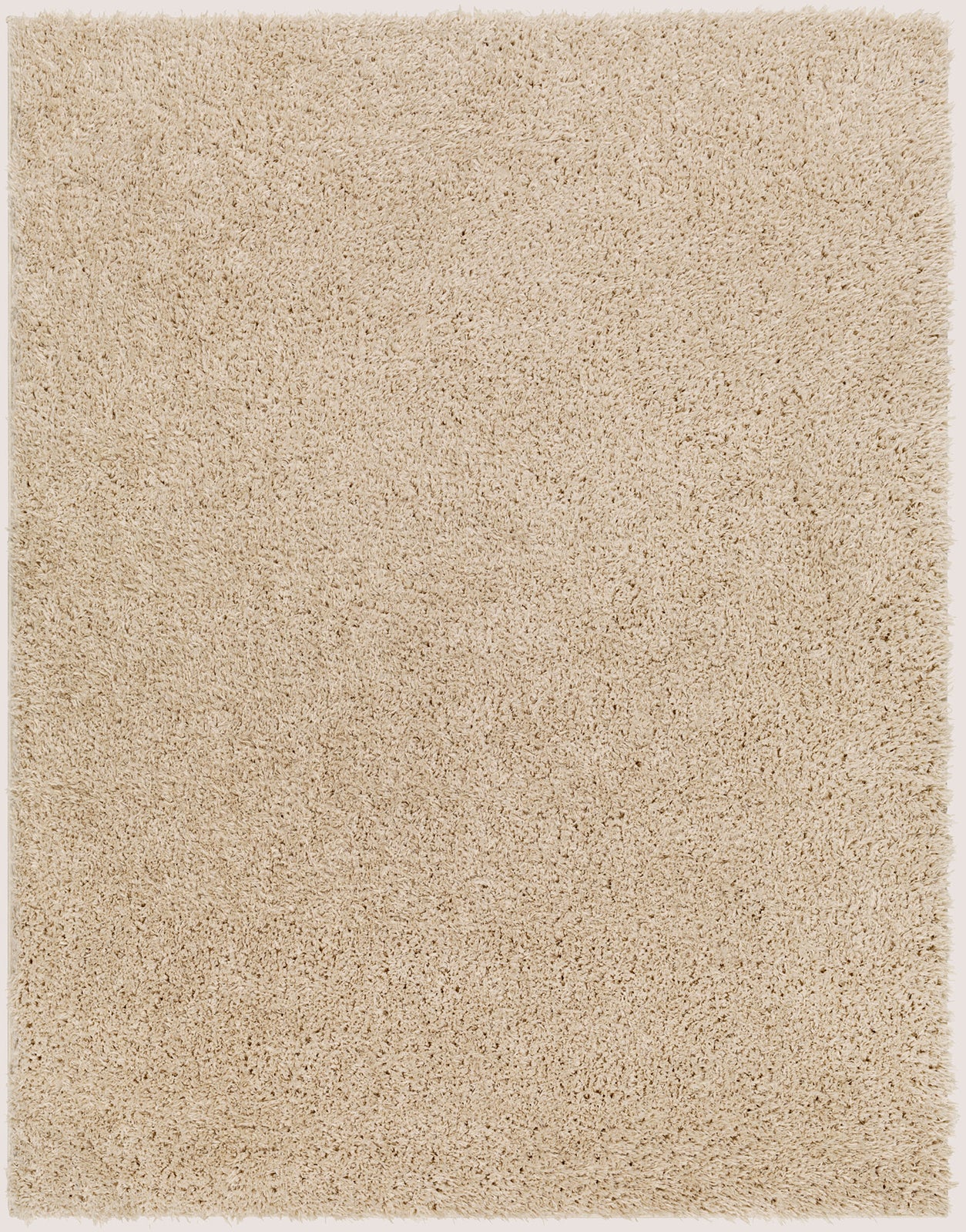 CHARON Tapis Shaggy - Tapis Moderne, Salon, Chambre - Tapis Uni à Poils Longs, Épais, Doux, Durable, Moelleux, Entretien Facile - Beige