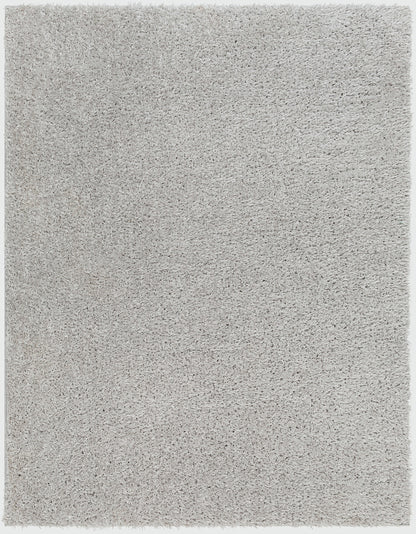 CHARON Tapis Shaggy - Tapis Moderne, Salon, Chambre - Tapis Uni à Poils Longs, Épais, Doux, Moelleux, Entretien Facile - Gris Clair