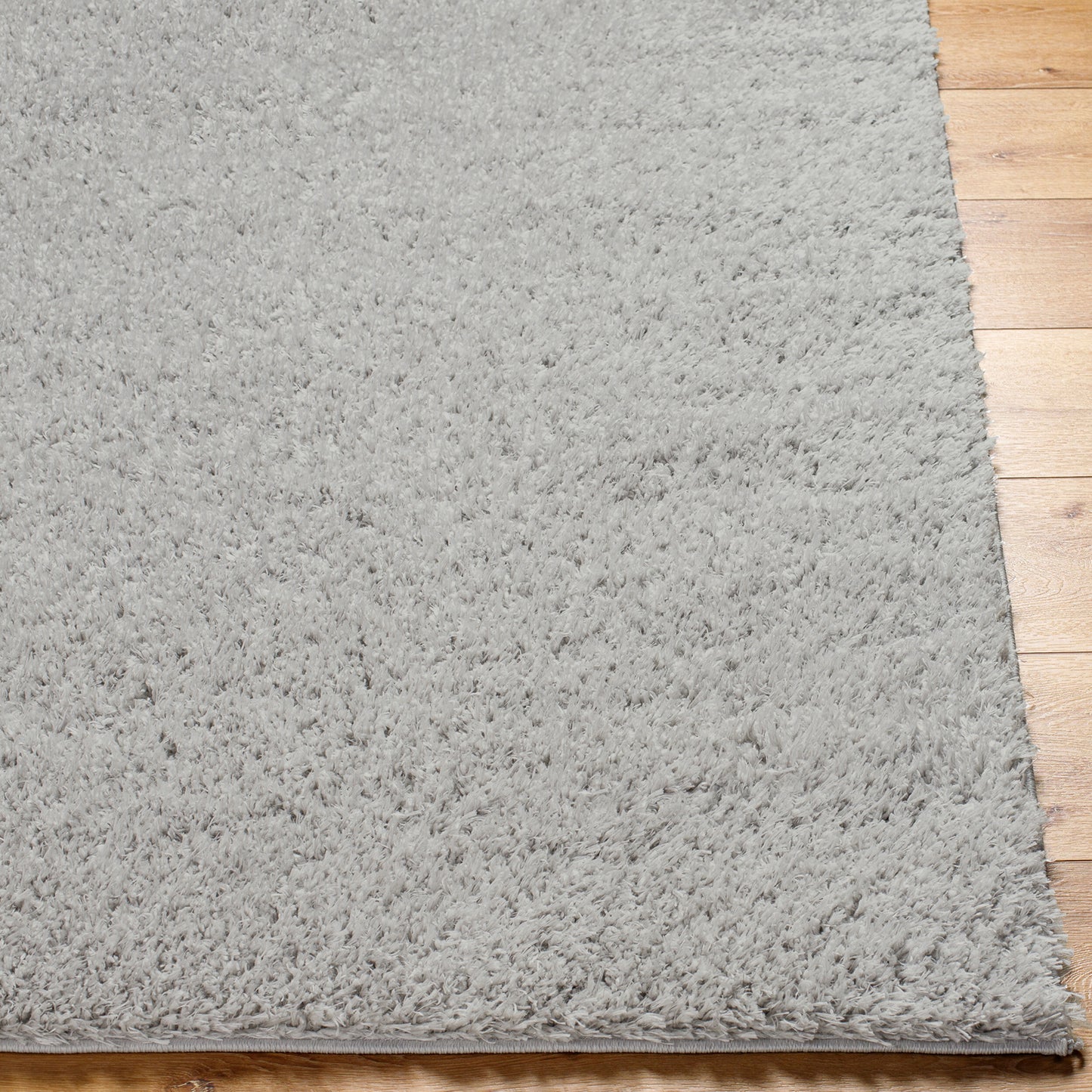 CHARON Tapis Shaggy - Tapis Moderne, Salon, Chambre - Tapis Uni à Poils Longs, Épais, Doux, Moelleux, Entretien Facile - Gris Clair