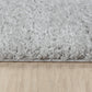 CHARON Tapis Shaggy - Tapis Moderne, Salon, Chambre - Tapis Uni à Poils Longs, Épais, Doux, Moelleux, Entretien Facile - Gris Clair