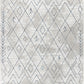 MARYALICE Tapis Berbère - Tapis Traditionnel, Salon, Chambre - Tapis Ethnique à Poils Courts, Doux, Entretien Facile - Blanc, Bleu