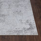 ARYEH Tapis Scandinave - Tapis Moderne, Salon, Chambre - Tapis Contemporain, Poils Courts, Doux, Entretien Facile - Blanc, Gris