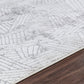 ARYEH Tapis Scandinave - Tapis Moderne, Salon, Chambre - Tapis Contemporain, Poils Courts, Doux, Entretien Facile - Blanc, Gris