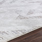 MARQUIE Tapis Scandinave - Tapis Moderne, Salon, Chambre - Tapis Contemporain, Poils Courts, Doux, Entretien Facile - Blanc, Gris