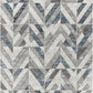 MARQUIE Tapis Scandinave - Tapis Moderne, Salon, Chambre - Tapis Contemporain, Poils Courts, Doux, Entretien Facile - Bleu, Gris