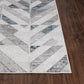 MARQUIE Tapis Scandinave - Tapis Moderne, Salon, Chambre - Tapis Contemporain, Poils Courts, Doux, Entretien Facile - Bleu, Gris