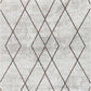 DINAH Tapis Scandinave - Tapis Moderne, Salon, Chambre - Tapis Contemporain, Poils Courts, Doux, Entretien Facile - Gris, Orange