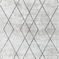 DINAH Tapis Scandinave - Tapis Moderne, Salon, Chambre - Tapis Contemporain, Poils Courts, Doux, Entretien Facile - Blanc, Gris