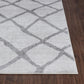 SHARISSE Tapis Scandinave - Tapis Moderne, Salon, Chambre - Tapis Contemporain, Poils Courts, Doux, Entretien Facile - Blanc, Gris