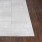 PEGAH Tapis Scandinave - Tapis Moderne, Salon, Chambre - Tapis Contemporain, Poils Courts, Doux, Entretien Facile - Blanc, Gris