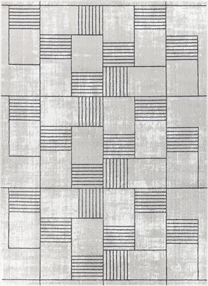 PEGAH Tapis Scandinave - Tapis Moderne, Salon, Chambre, Salle à Manger - Tapis Contemporain, Poils Courts, Doux, Entretien Facile - Gris