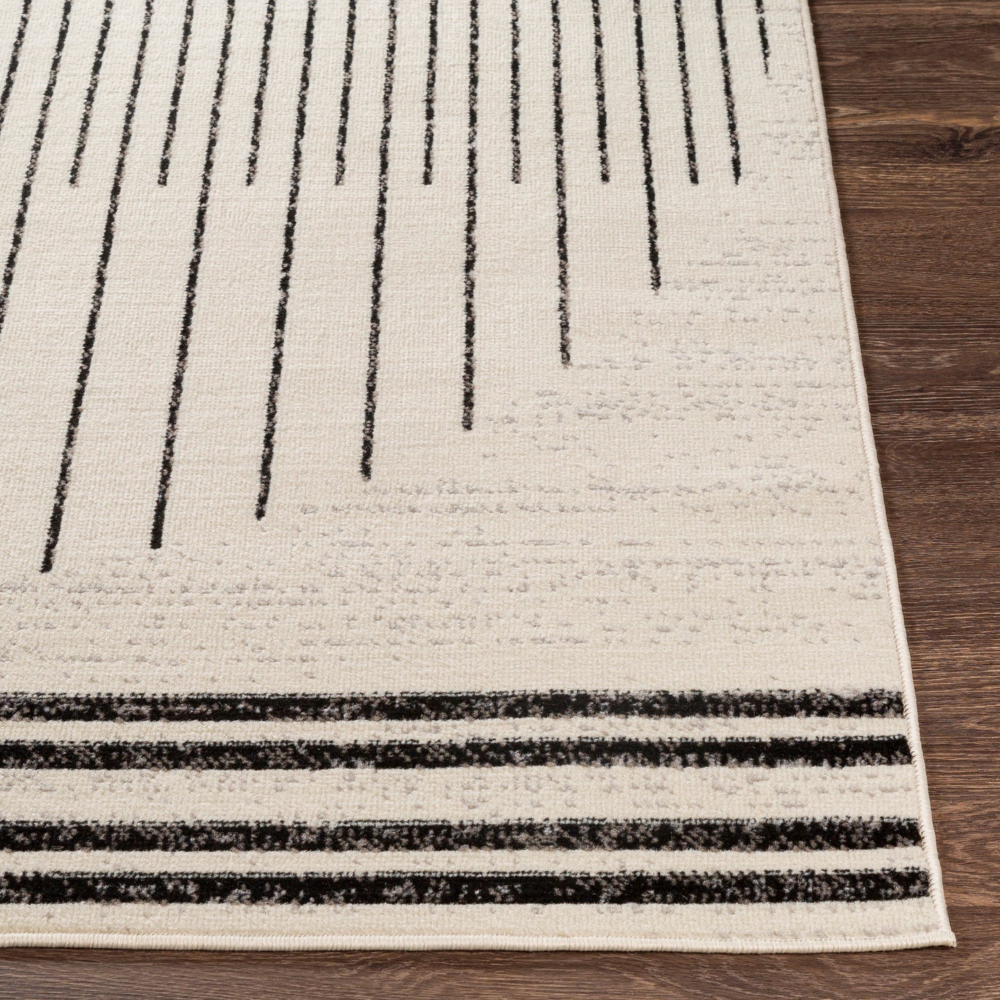 NEDERWOUD Tapis Scandinave - Tapis Moderne, Couloir, Salon, Chambre - Tapis Contemporain, Poils Courts, Doux, Durable - Blanc, Noir