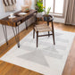 PLASMOLEN Tapis Scandinave - Tapis Moderne, Salon, Chambre - Tapis Contemporain, Poils Courts, Doux, Entretien Facile - Blanc, Gris