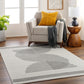 KOREY Tapis Scandinave - Tapis Moderne, Salon, Chambre - Tapis Contemporain, Poils Courts, Doux, Entretien Facile - Blanc, Gris