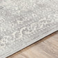 HYERES Tapis Vintage - Tapis Persan, Salon, Chambre - Tapis Traditionnel Oriental, Poils Courts, Doux, Entretien Facile - Blanc, Gris