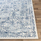 HYERES Tapis Vintage - Tapis Persan, Salon, Chambre - Tapis Traditionnel Oriental, Poils Courts, Doux, Entretien Facile - Bleu, Blanc