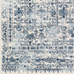 HYERES Tapis Vintage - Tapis Persan, Salon, Chambre - Tapis Traditionnel Oriental, Poils Courts, Doux, Entretien Facile - Bleu, Blanc