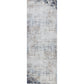 SHERBORNE Tapis Abstrait - Tapis Moderne, Couloir, Salon, Chambre - Tapis Design Marbre à Poils Courts, Doux - Ivoire, Gris, Bleu