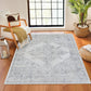 ULVEND Tapis Vintage - Tapis Persan, Couloir, Salon, Chambre - Tapis Traditionnel Oriental, Poils Courts, Doux, Durable - Blanc, Gris