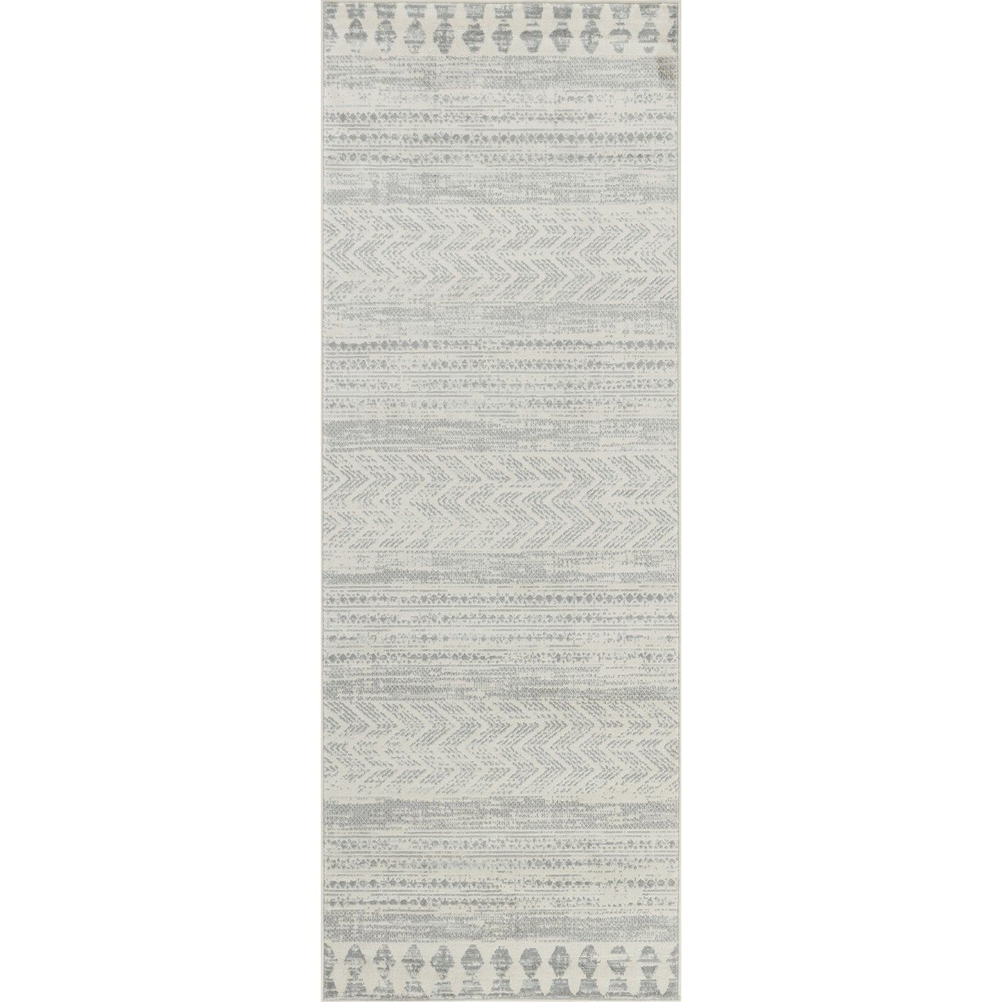 SHEPSHED Tapis Scandinave - Tapis Moderne, Couloir, Salon, Chambre - Tapis Contemporain Bohème, Poils Courts, Doux, Durable - Gris