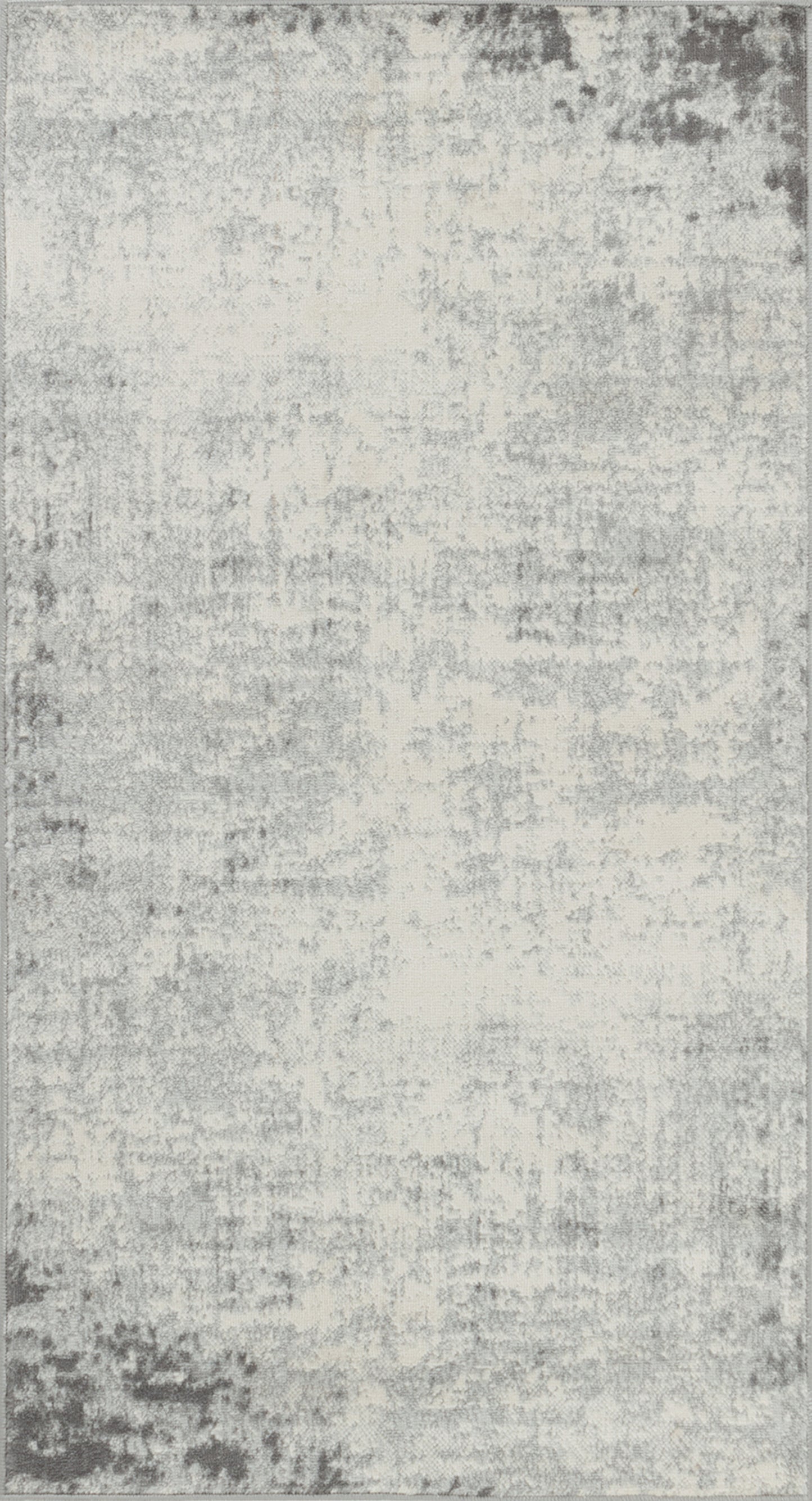 SHERBORNE Tapis Abstrait - Tapis Moderne, Couloir, Salon, Chambre - Tapis Design Marbre Moucheté à Poils Courts, Doux - Blanc, Gris