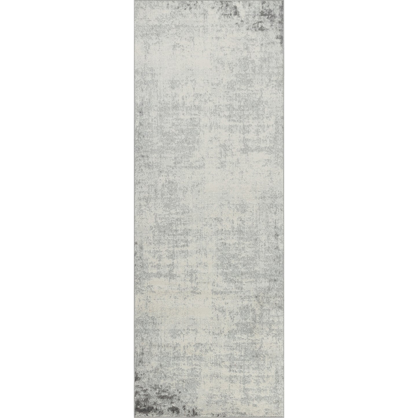 SHERBORNE Tapis Abstrait - Tapis Moderne, Couloir, Salon, Chambre - Tapis Design Marbre Moucheté à Poils Courts, Doux - Blanc, Gris