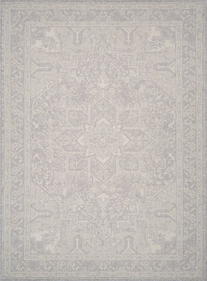 EFFREY Tapis Extérieur - Tapis Bohème Extérieur et Intérieur, Terrasse, Balcon, Véranda, Salon, Cuisine, Entretien Facile - Ivoire, Gris