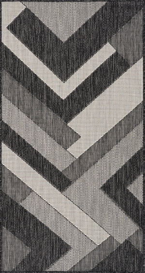 CHADE Tapis Extérieur - Tapis Bohème Extérieur et Intérieur, Terrasse, Balcon, Véranda, Salon, Cuisine, Entretien Facile - Gris, Ivoire