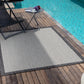 VANDER Tapis Extérieur - Tapis Bohème Extérieur et Intérieur, Terrasse, Balcon, Véranda, Salon, Cuisine, Entretien Facile - Gris, Ivoire