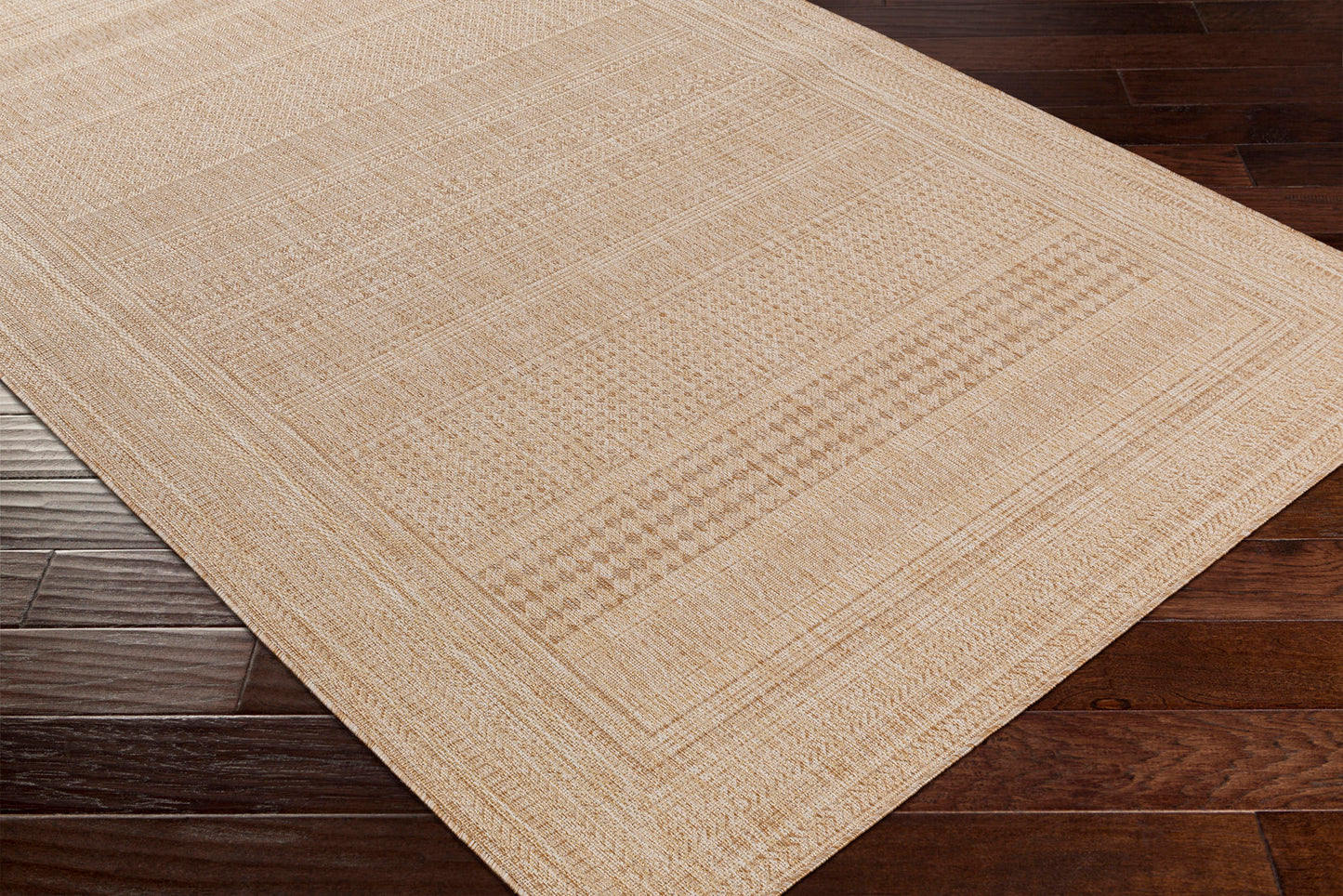 KELLOGG Tapis Extérieur Aspect Jute - Tapis Bohème Extérieur et Intérieur, Terrasse, Balcon, Véranda, Salon, Cuisine - Beige, Ivoire