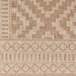 KIRKMAN Outdoor Jute-Look Teppich I In & Outdoor Boho Wetterfest Teppich für den Balkon, Terrasse, Garten I Elfenbein, Beige