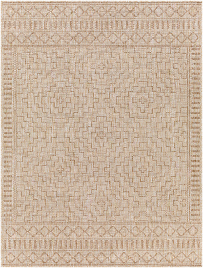 KIRKMAN Tapis Extérieur Aspect Jute - Tapis Bohème Extérieur et Intérieur, Terrasse, Balcon, Véranda, Salon, Cuisine - Ivoire, Beige