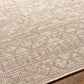 KIRKMAN Outdoor Jute-Look Teppich I In & Outdoor Boho Wetterfest Teppich für den Balkon, Terrasse, Garten I Elfenbein, Beige