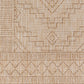 KIRKMAN Outdoor Jute-Look Teppich I In & Outdoor Boho Wetterfest Teppich für den Balkon, Terrasse, Garten I Elfenbein, Beige