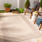 ADMIRE Outdoor Jute-Look Teppich I In & Outdoor Boho Wetterfest Teppich für den Balkon, Terrasse, Garten, Küche I Beige, Elfenbein