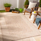 ADMIRE Tapis Extérieur Aspect Jute - Tapis Bohème Extérieur et Intérieur, Terrasse, Balcon, Véranda, Salon, Cuisine - Beige, Ivoire