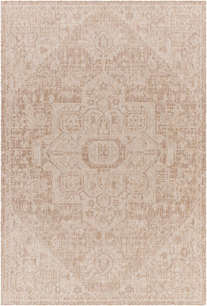 ALVORD Tapis Extérieur Aspect Jute - Tapis Bohème Extérieur et Intérieur, Terrasse, Balcon, Véranda, Salon, Cuisine - Beige, Ivoire